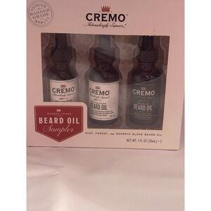 Cremo Astonishingly Superior Men's Beard Oil 3 Sampler 1Fl.‎ Each